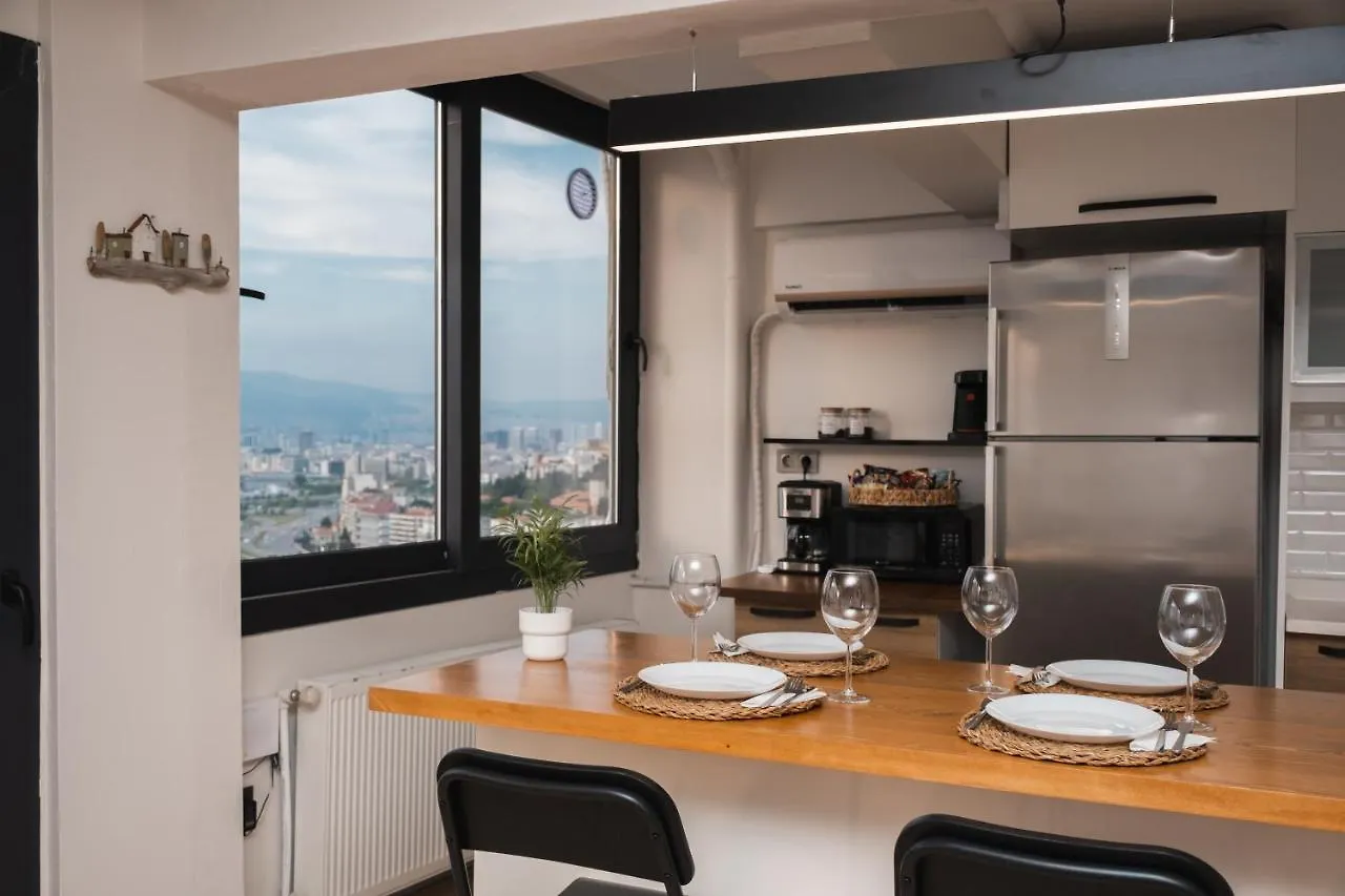 Near The Historical Elevator With A Sea View Apartment Izmir