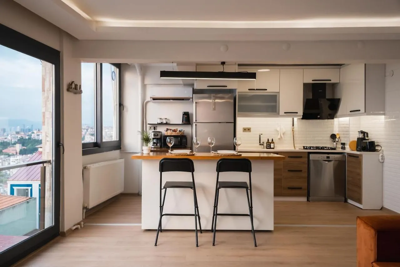 Near The Historical Elevator With A Sea View Apartment Izmir Turkey